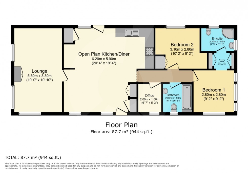 Floorplan for 24 Heather Bank Park, Neilston