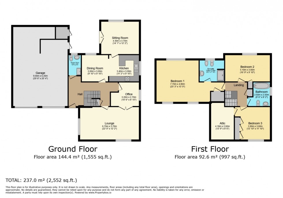 Floorplan for 27 Lancaster Avenue, Beith