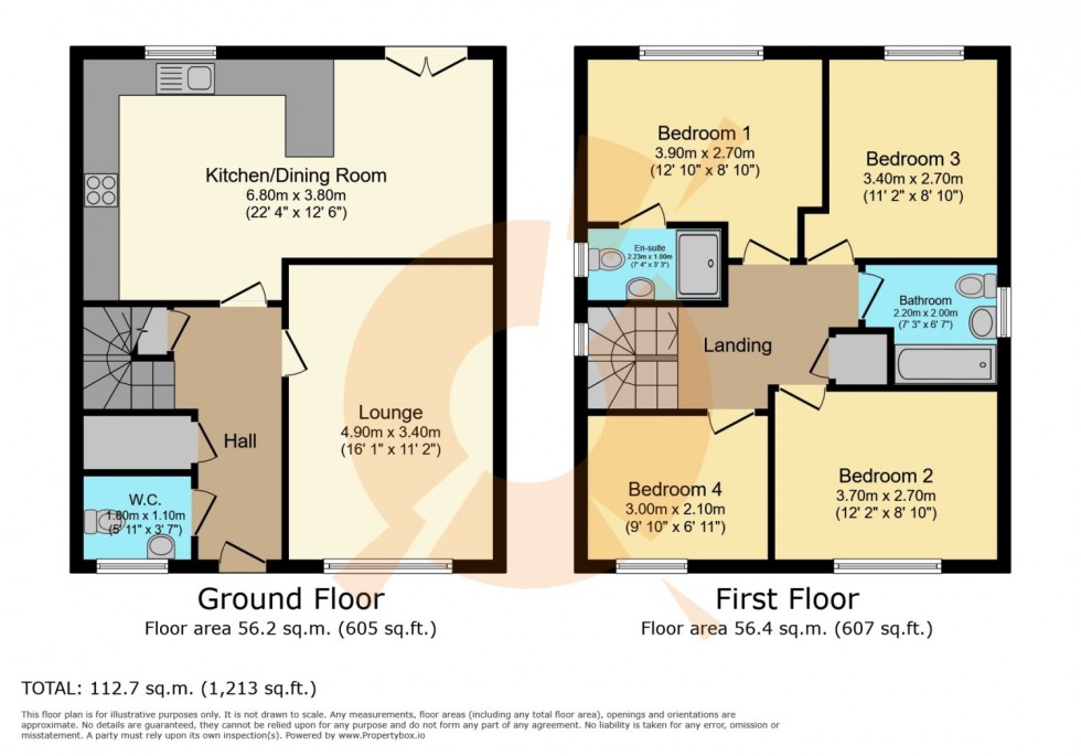 Floorplan for 18 Gebbie Way, Neilston