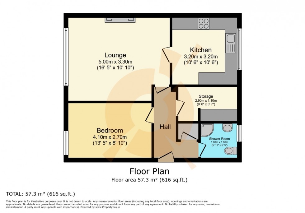 Floorplan for 39B Greenhill Crescent, Linwood, Renfrewshire, PA3
