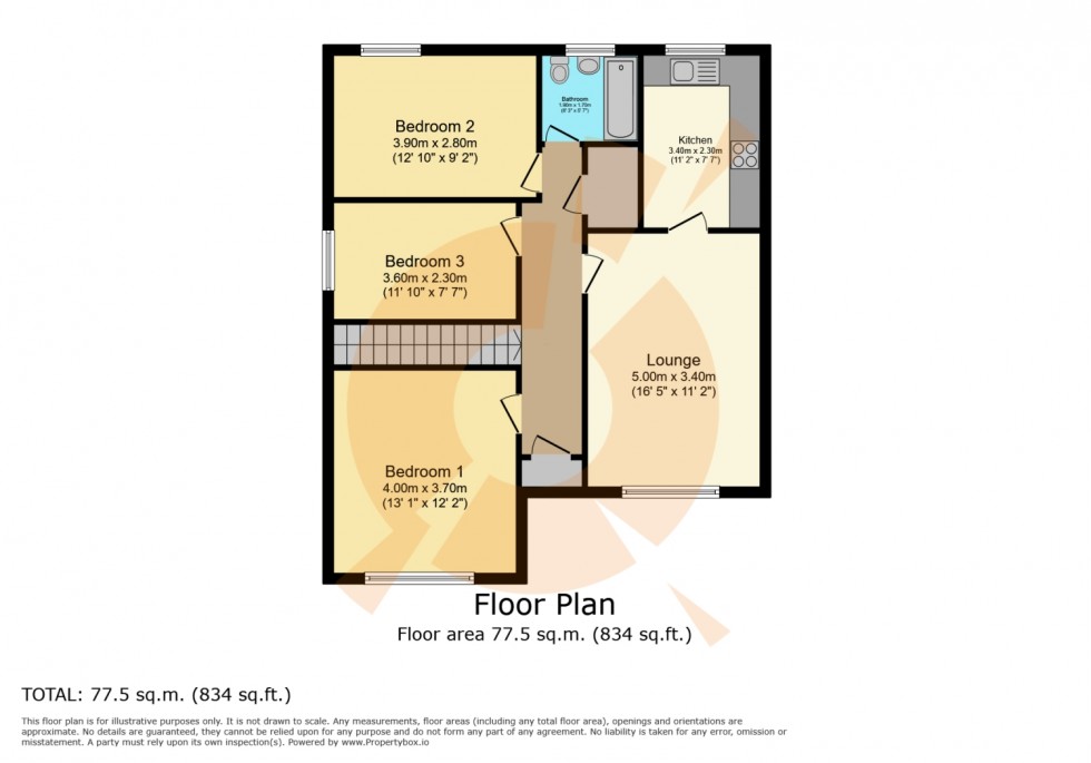 Floorplan for 91 Balgraybank Street, Glasgow