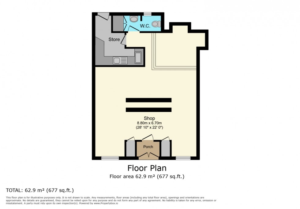 Floorplan for No.19 Hair Salon, Bridge Street, Kilbirnie