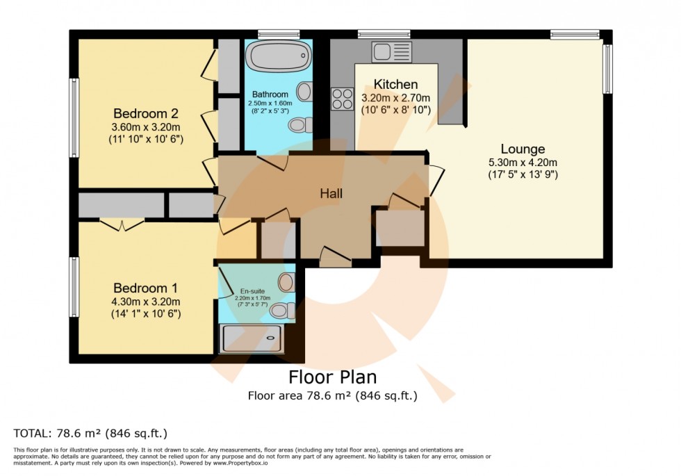 Floorplan for 1 Cardon Square, Renfrew