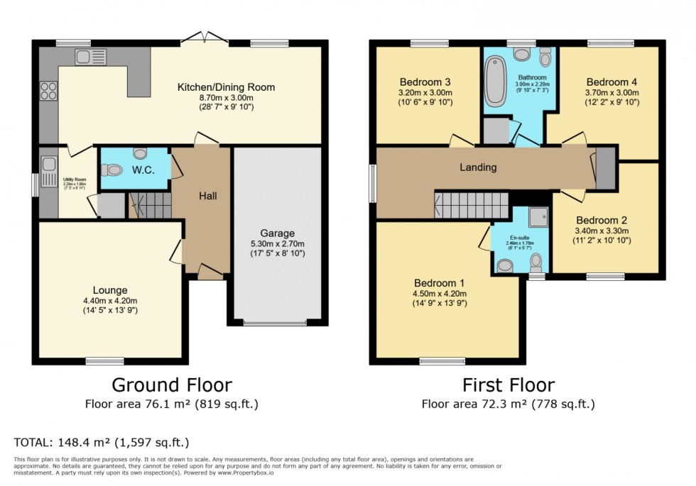 Floorplan for 48 Doulton Road, Paisley