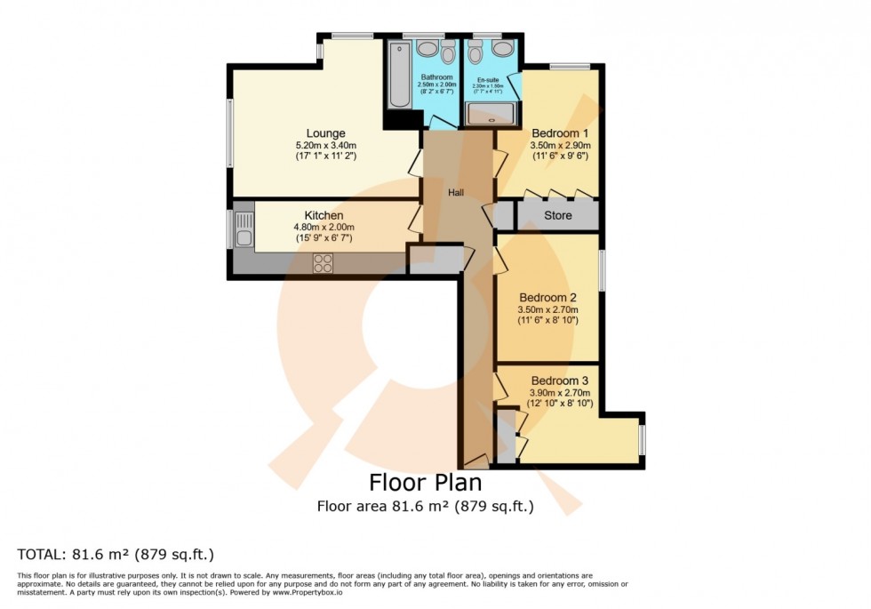 Floorplan for 42 Victoria Gardens, Paisley