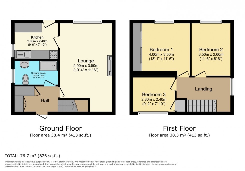 Floorplan for Stoopshill Crescent, Dalry