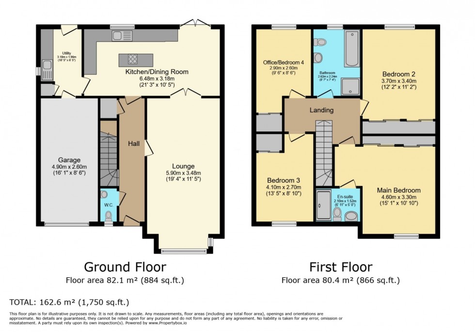 Floorplan for 27 Millbarr Grove, Barrmill, North Ayrshire