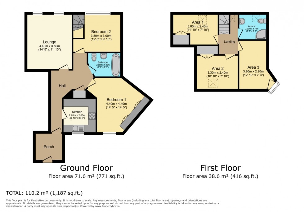 Floorplan for 20b Main Street, Beith