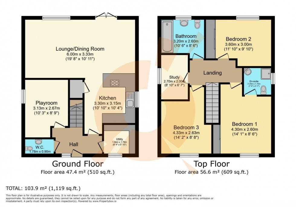 Floorplan for Eglinton Gardens, 37 Head Street, Beith