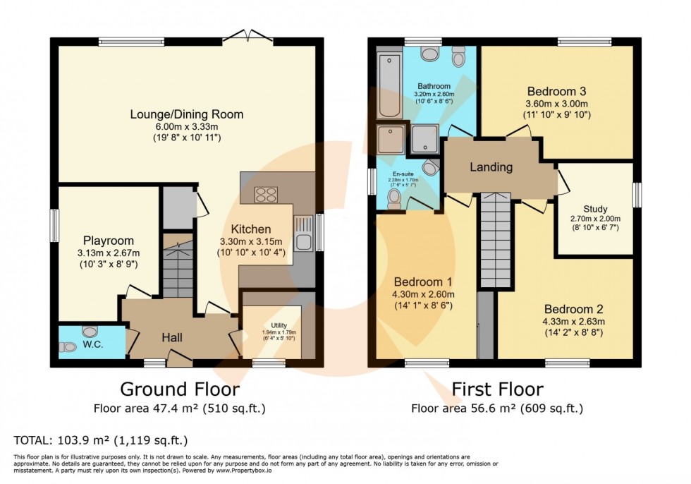 Floorplan for Eglinton Gardens, 39 Head Street, Beith