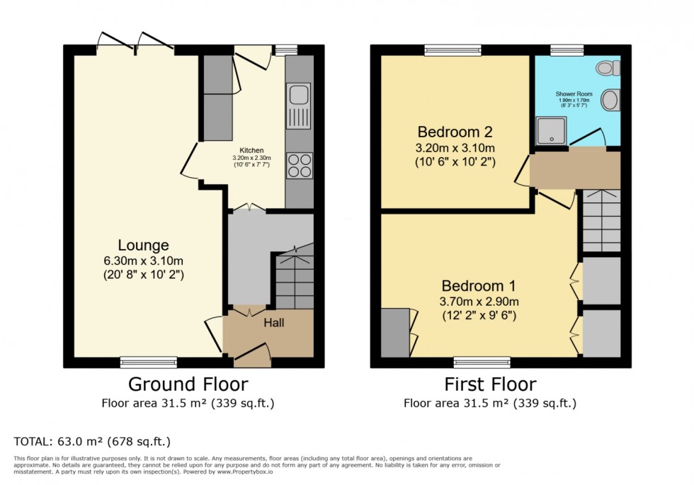 Floorplan for 27 Cowal Drive, Linwood, Paisley