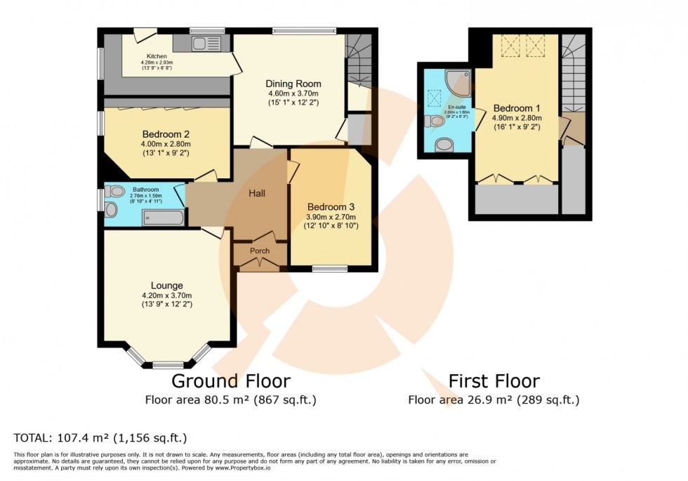 Floorplan for 21 Dunchurch Road, Paisley