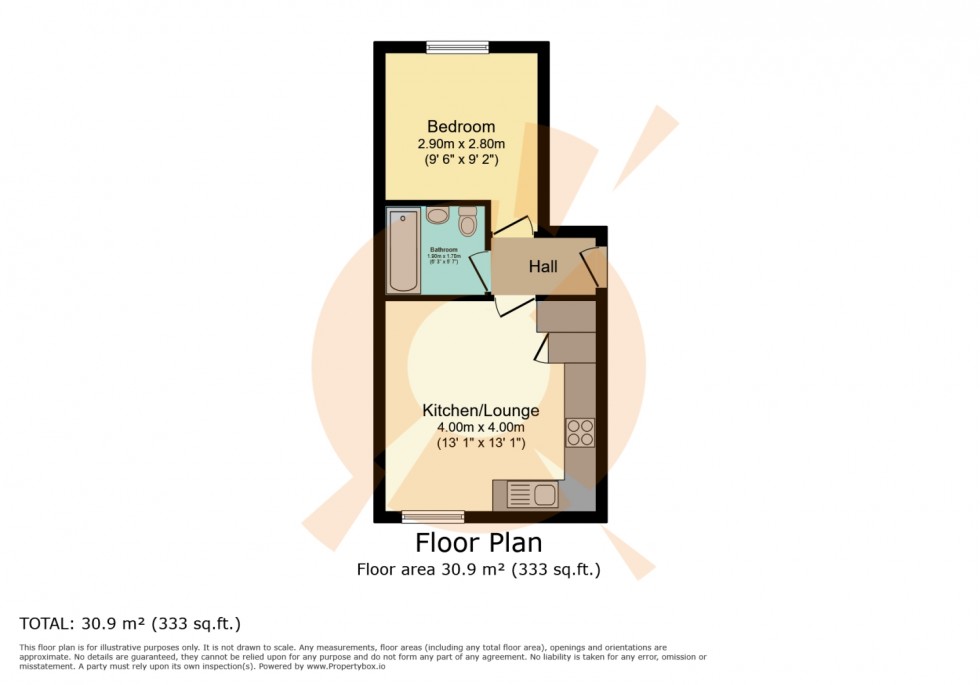 Floorplan for 43 Sharon Street, Dalry