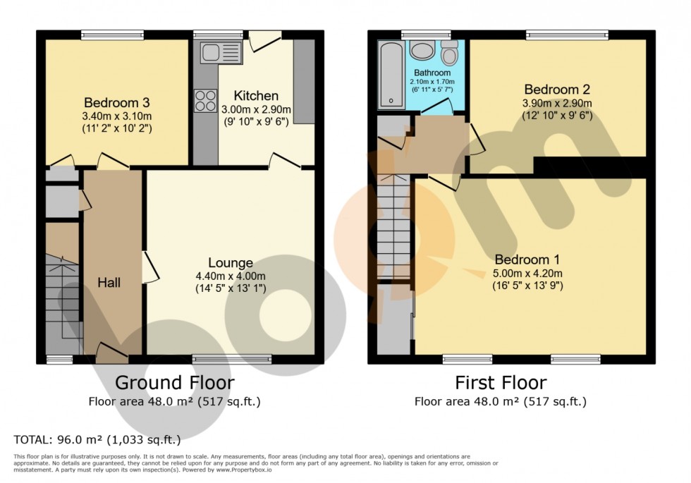 Floorplan for 17 Langside Place, Kilbirnie