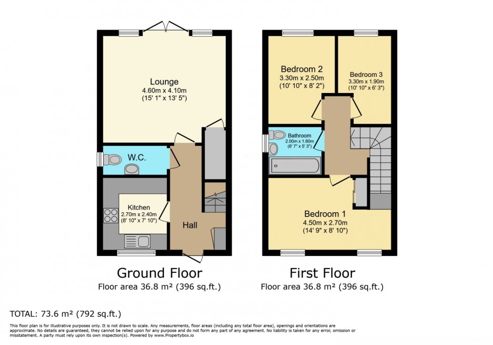 Floorplan for 42 Silver Arrow Gardens, Kilwinning