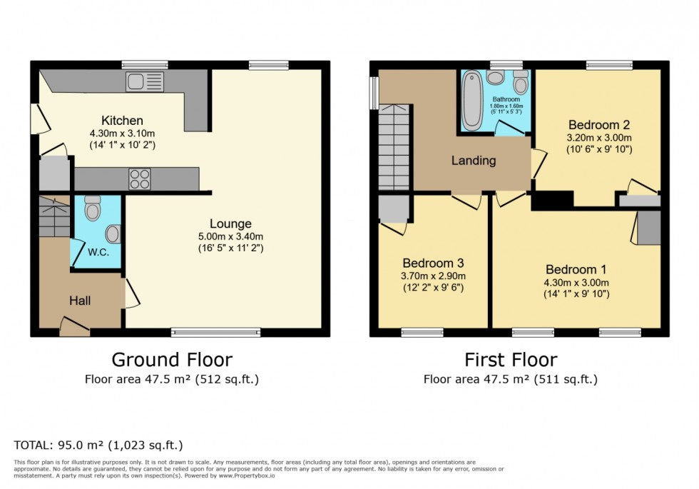 Floorplan for 46 Park Road, Bridge of Weir