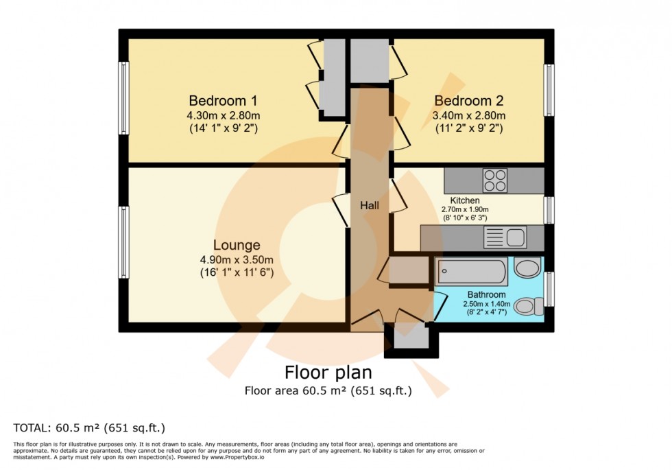 Floorplan for 1/10 New Street, Clydebank