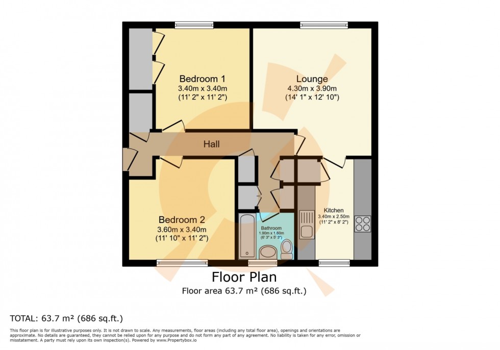 Floorplan for 115e Cockels Loan, Renfrew