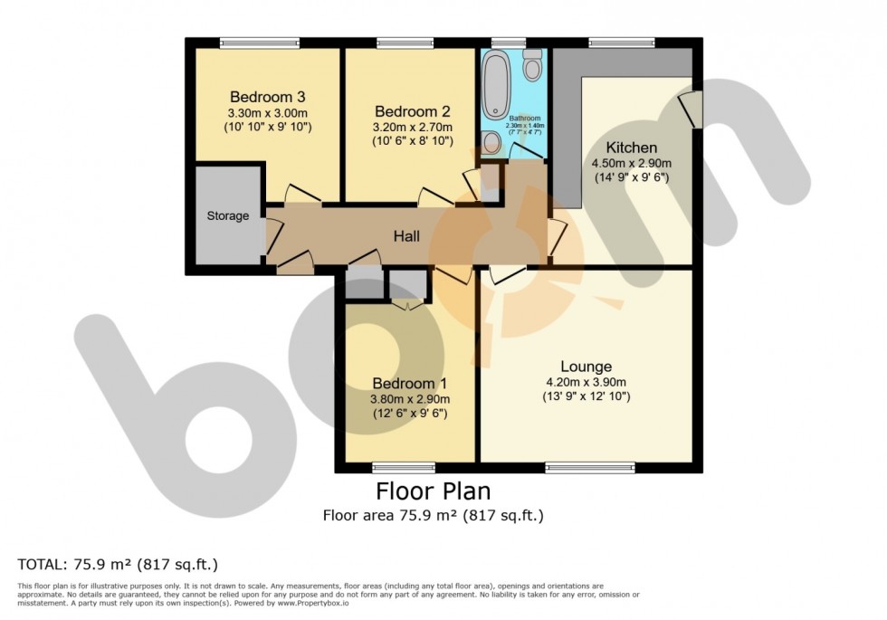 Floorplan for 45 Craigburn Avenue, Houston