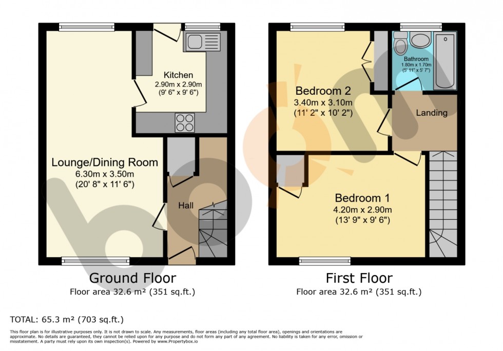 Floorplan for 17 Harvey Terrace, Lochwinnoch