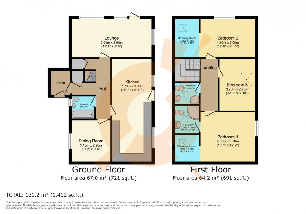 Floorplan for 9 Selvieland Farm Cottages, Houston Road, Houston