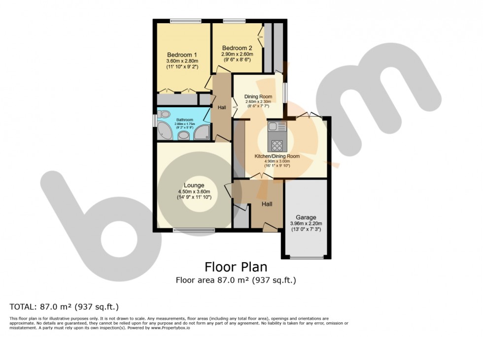 Floorplan for 1 De Morville Place, Beith