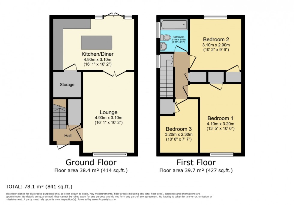 Floorplan for 3 Carnoustie Court, Kilwinning