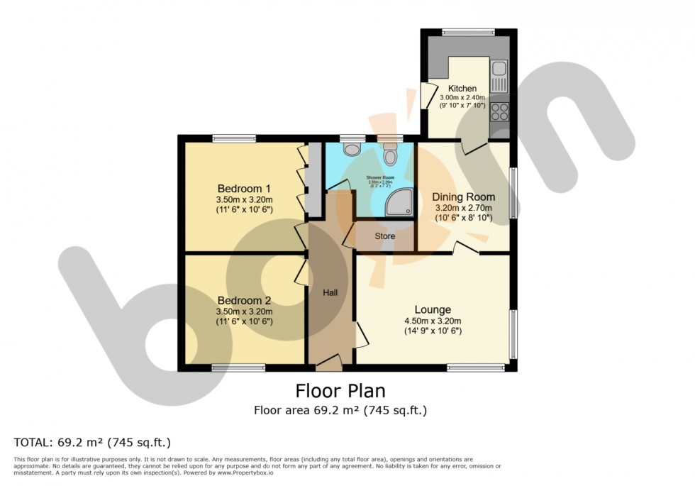 Floorplan for 1 Hearth Place, Cumnock