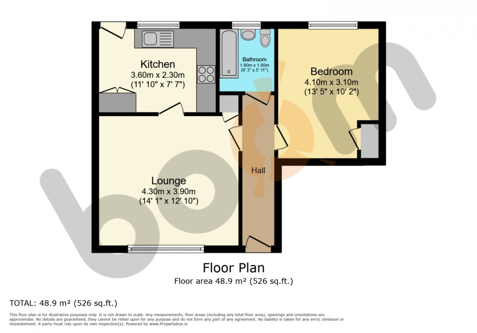 Floorplan for 9 Kenilworth Way, Paisley