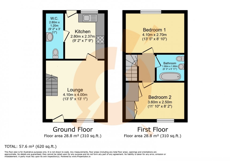 Floorplan for 10 St. Brendans View, Saltcoats