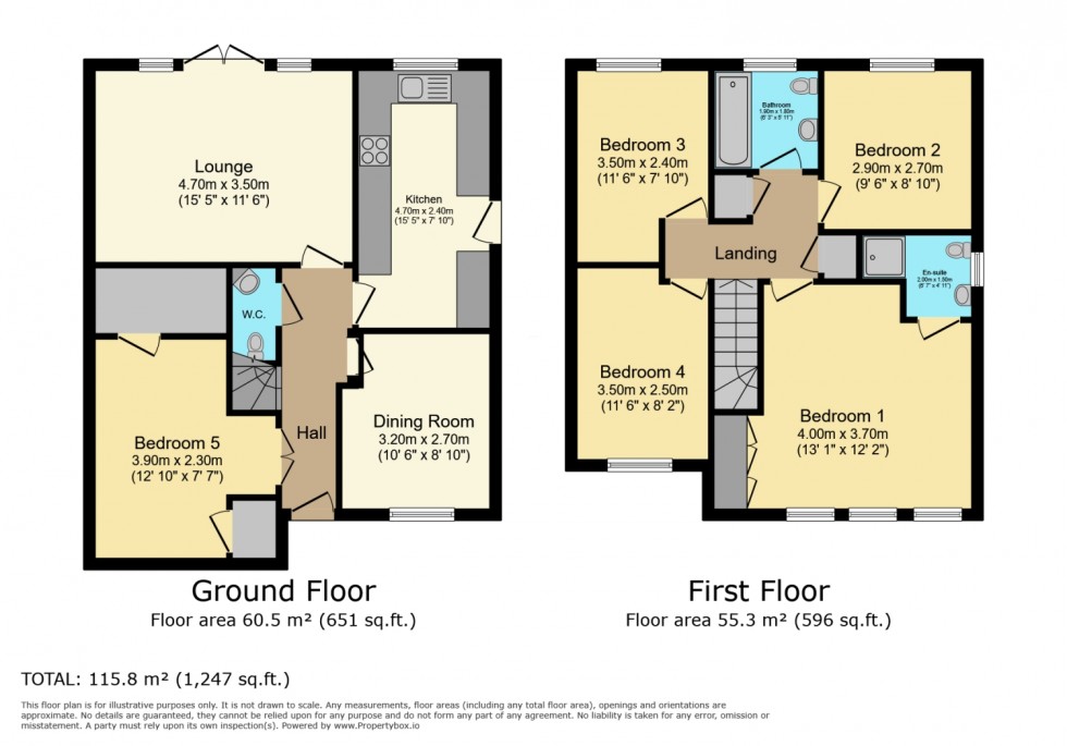 Floorplan for 10 Wilson Wynd, Dalry