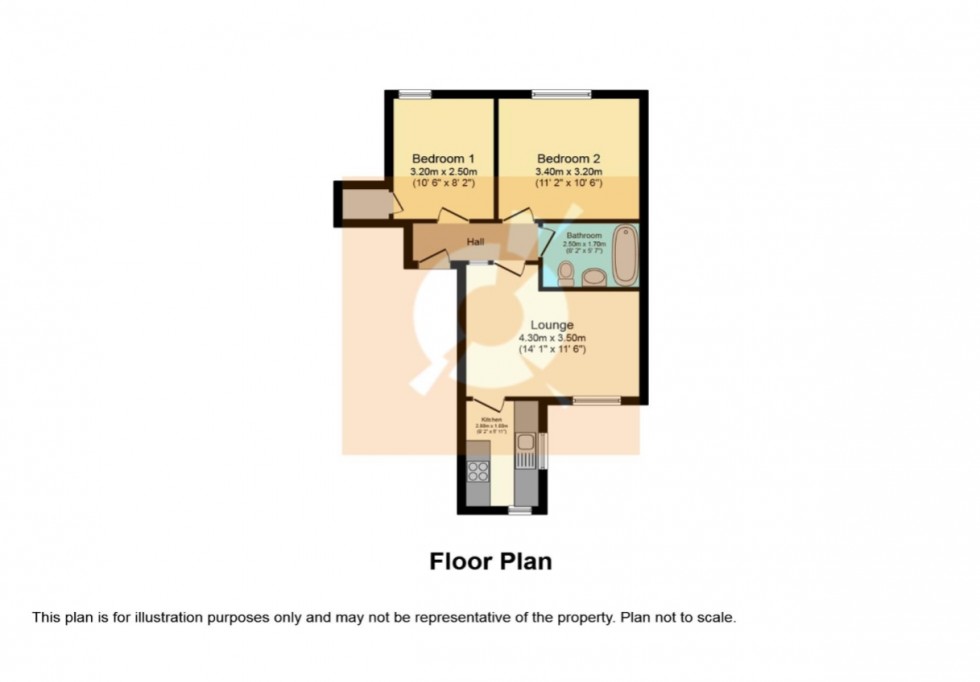 Floorplan for Flat 1/1, 4 Dunlop Road, Barrmill