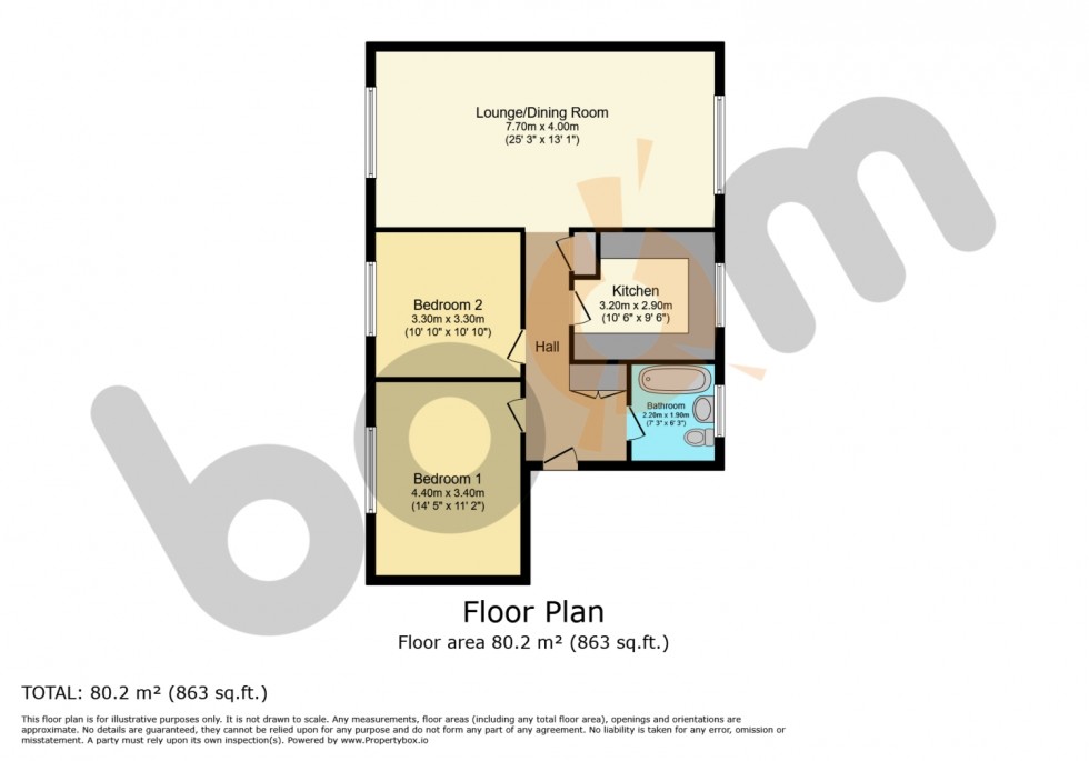 Floorplan for 2E Well Street, West Kilbride