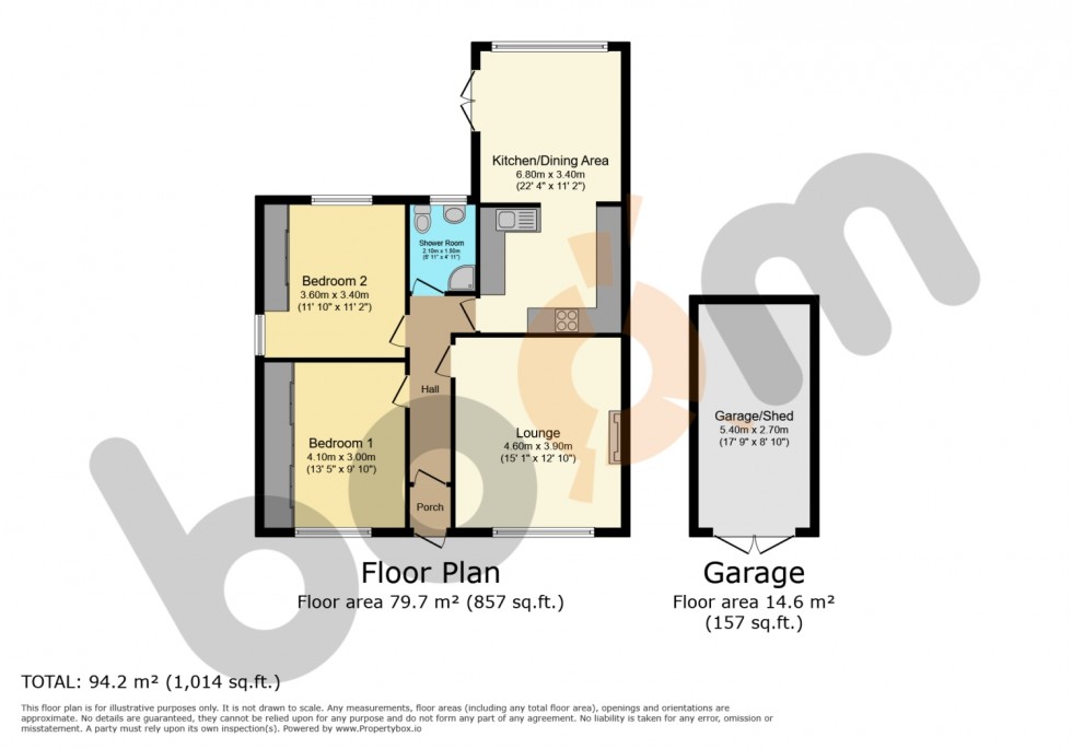 Floorplan for 6 Shanks Crescent, Johnstone