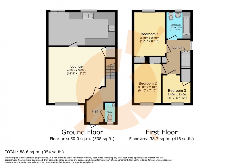 Floorplan for 8C Ness Avenue, Johnstone