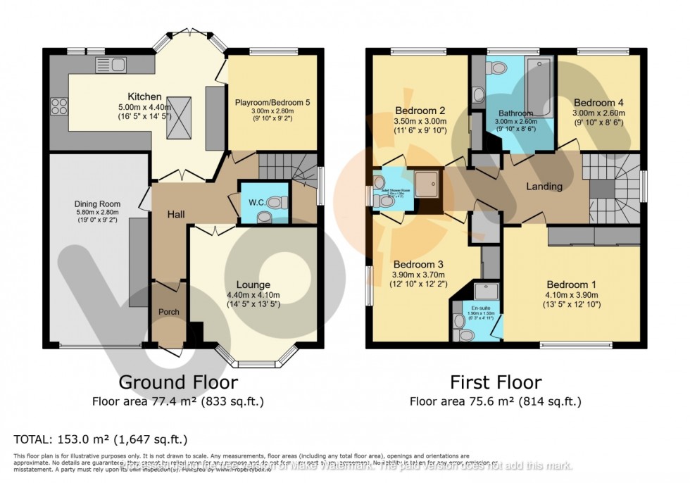 Floorplan for 43 Grahamfield Place, Beith