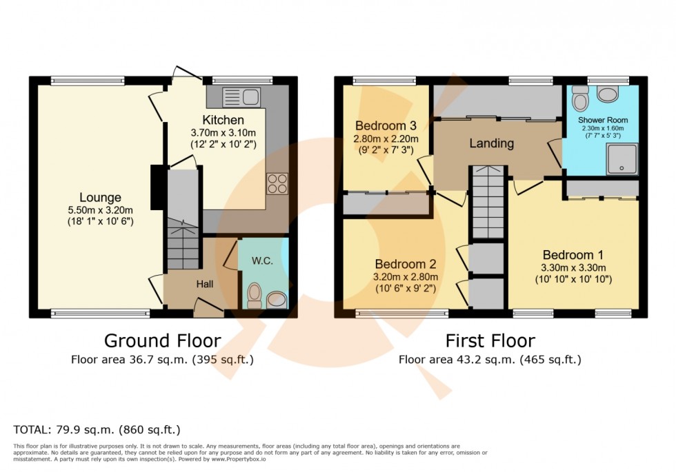 Floorplan for 1 Dalry Road, Stewarton