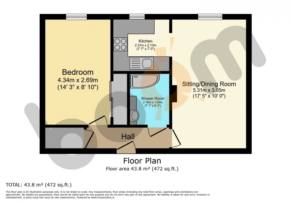 Floorplan for 40 Homeshaw House, 27 Broomhill Gardens, Newton Mearns