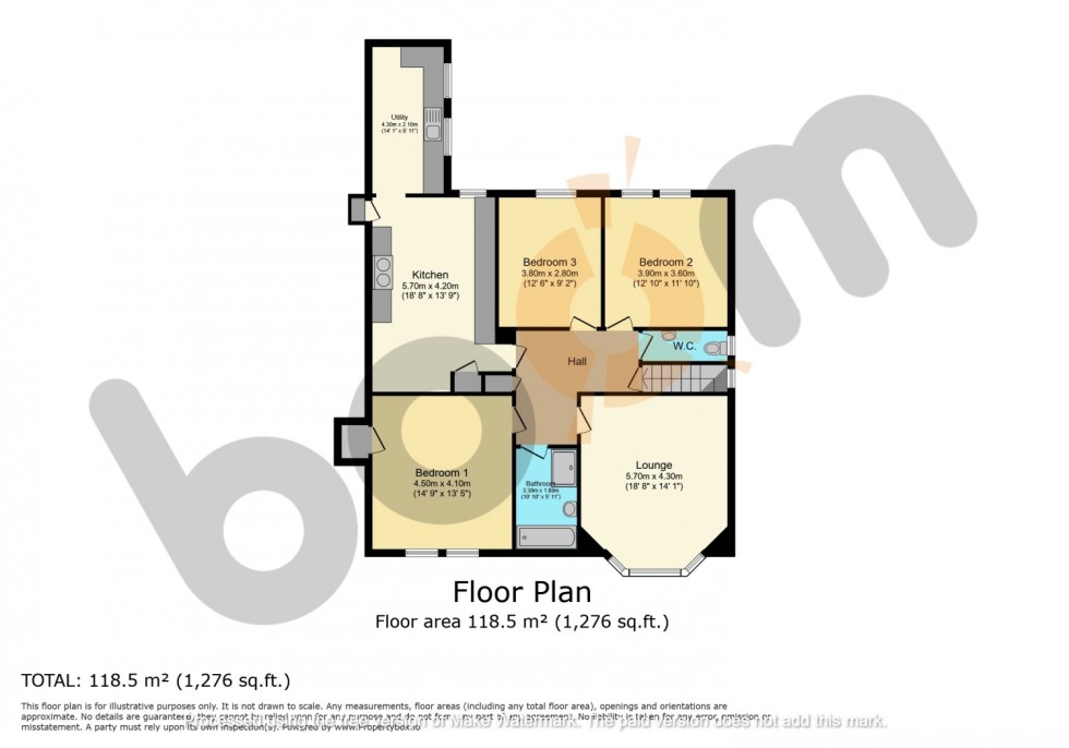 Floorplan for 10 Potterhill Avenue, Paisley