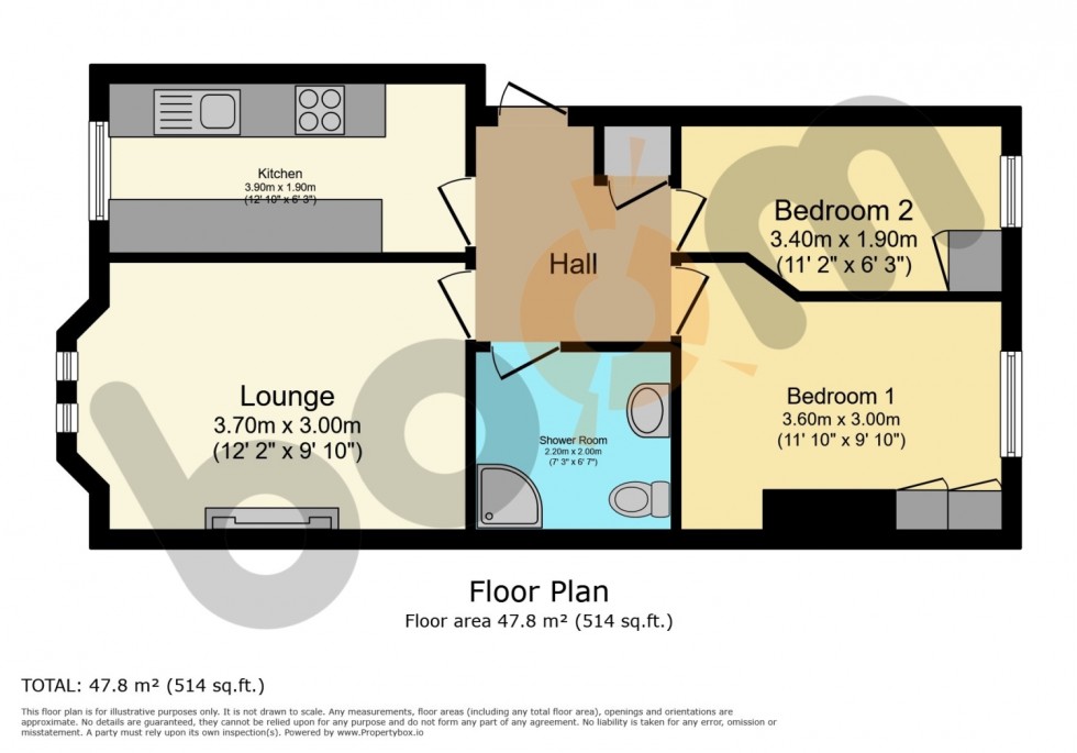 Floorplan for 0/2, 10 Janefield Place, Beith