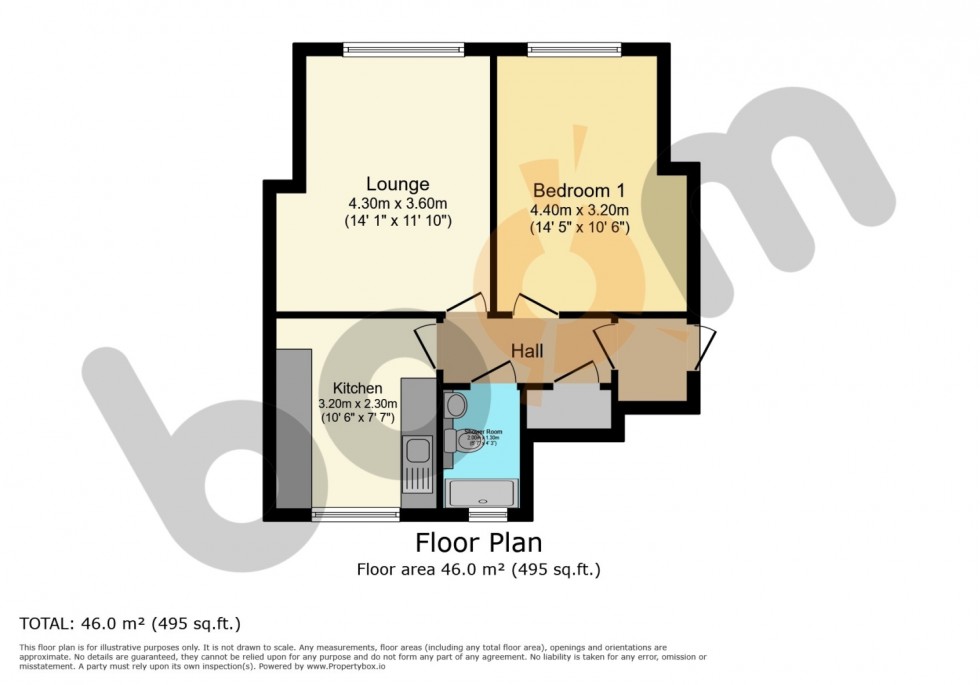 Floorplan for 21 Merksworth Avenue, Dalry