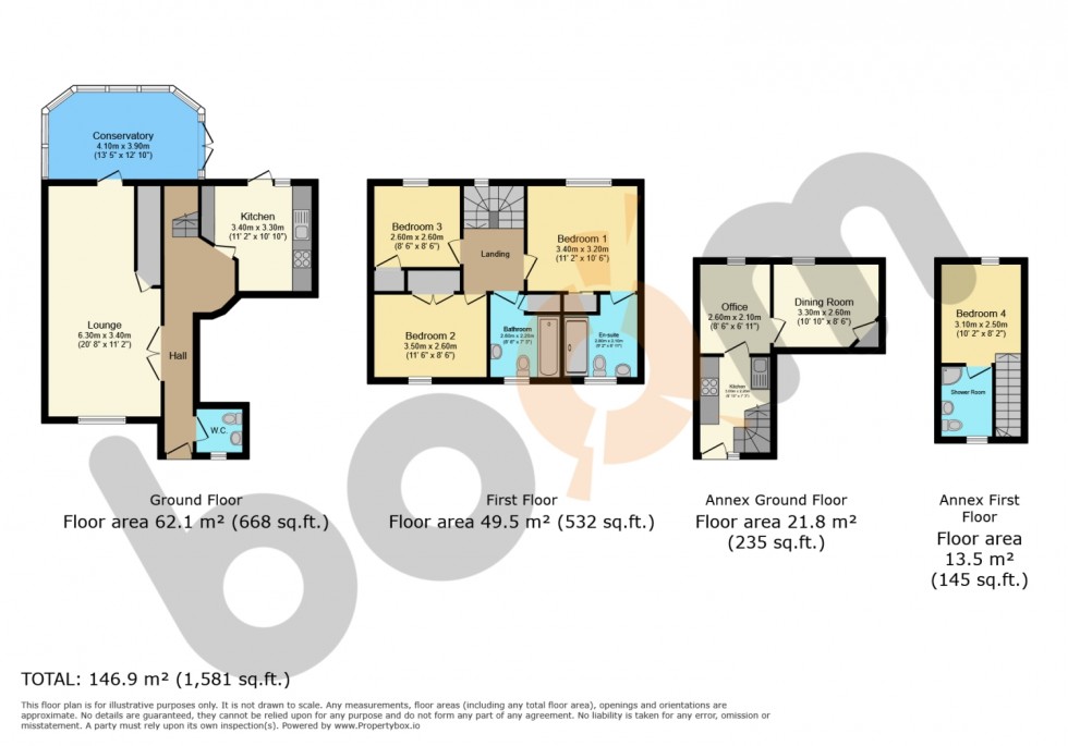 Floorplan for 3 Arkwrights Way, Paisley