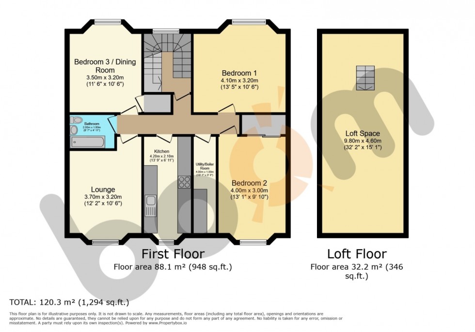 Floorplan for 4 Viewpark, Beith