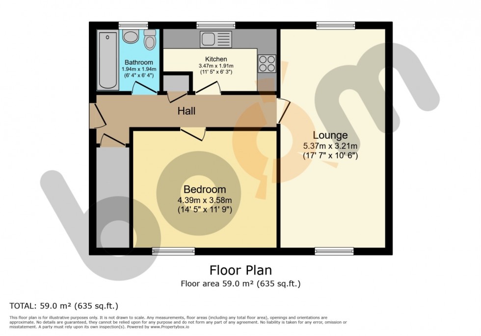 Floorplan for Wren Place, Johnstone