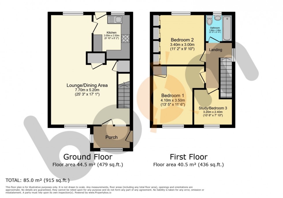 Floorplan for 6 Parkview Drive, Stepps