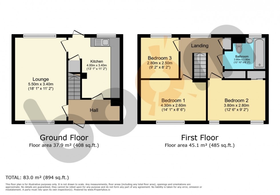 Floorplan for 36 Finch Place, Spateston